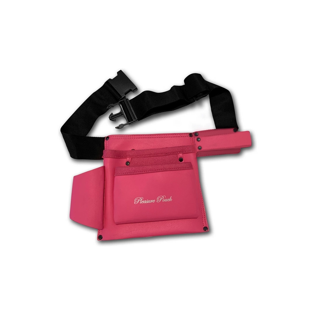 Shots Pleasure Pouch Pink – organizer na akcesoria, miękka skóra ekologiczna różowy