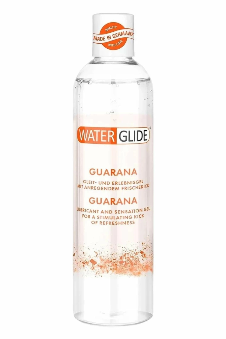 Waterglide Guarana 2w1 300 ml – żel intymny i nawilżający wodny z ekstraktem guarany, bezzapachowy
