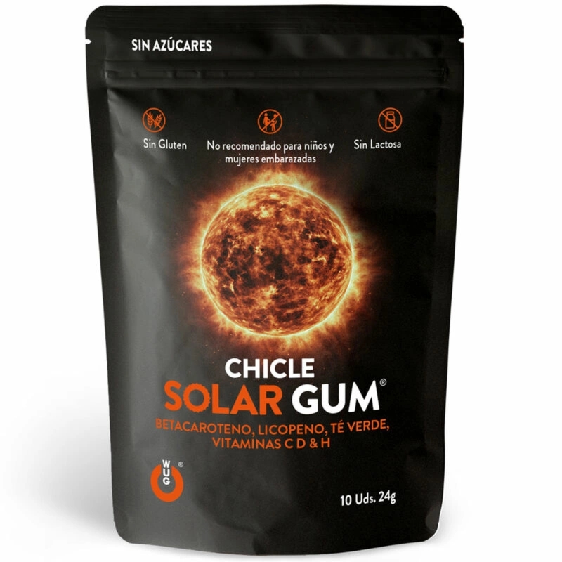 WUG Gum Solar – guma do żucia z betakarotenem, witaminami i zieloną herbatą 10 sztuk