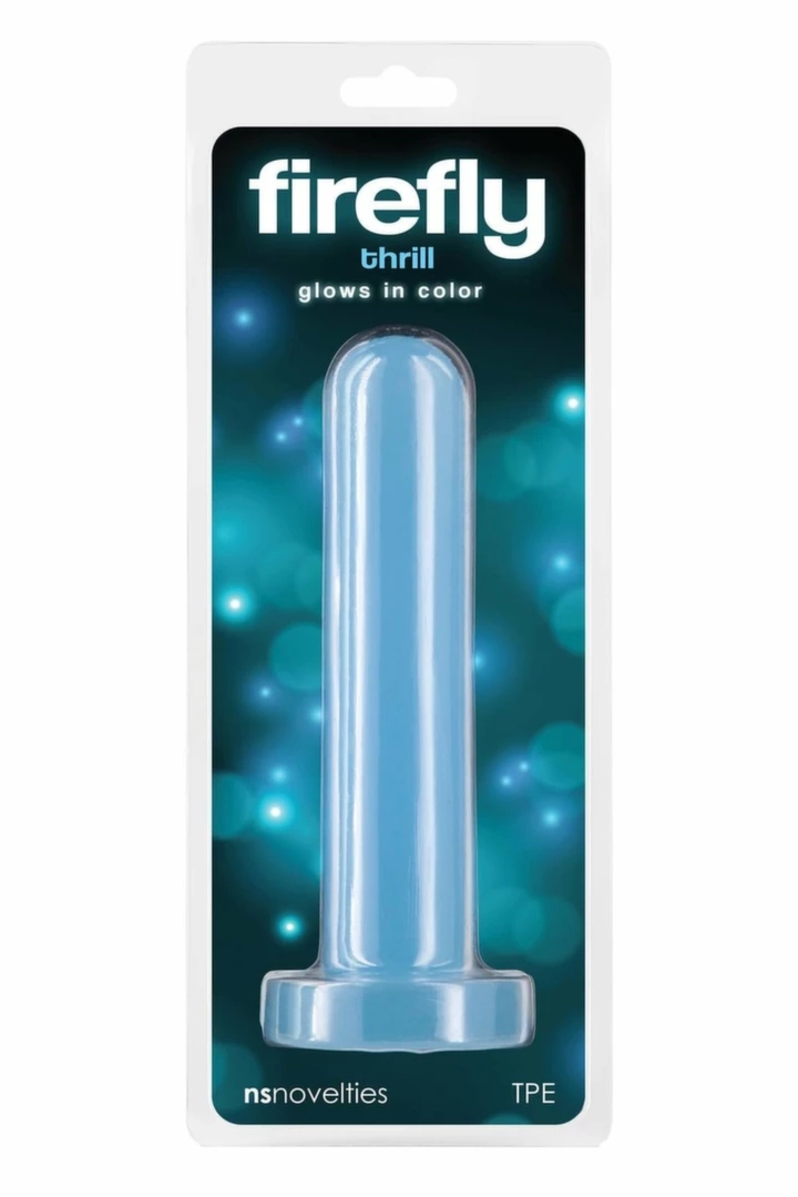 FIREFLY THRILL BLUE SMALL świecący model z przyssawką, TPE, niebieski, 15,5 cm