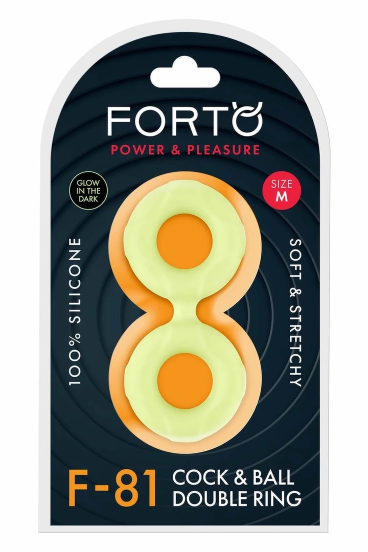 FORTO F-81 Double Ring 47mm Glow świecący w ciemności podwójny pierścień silikonowy