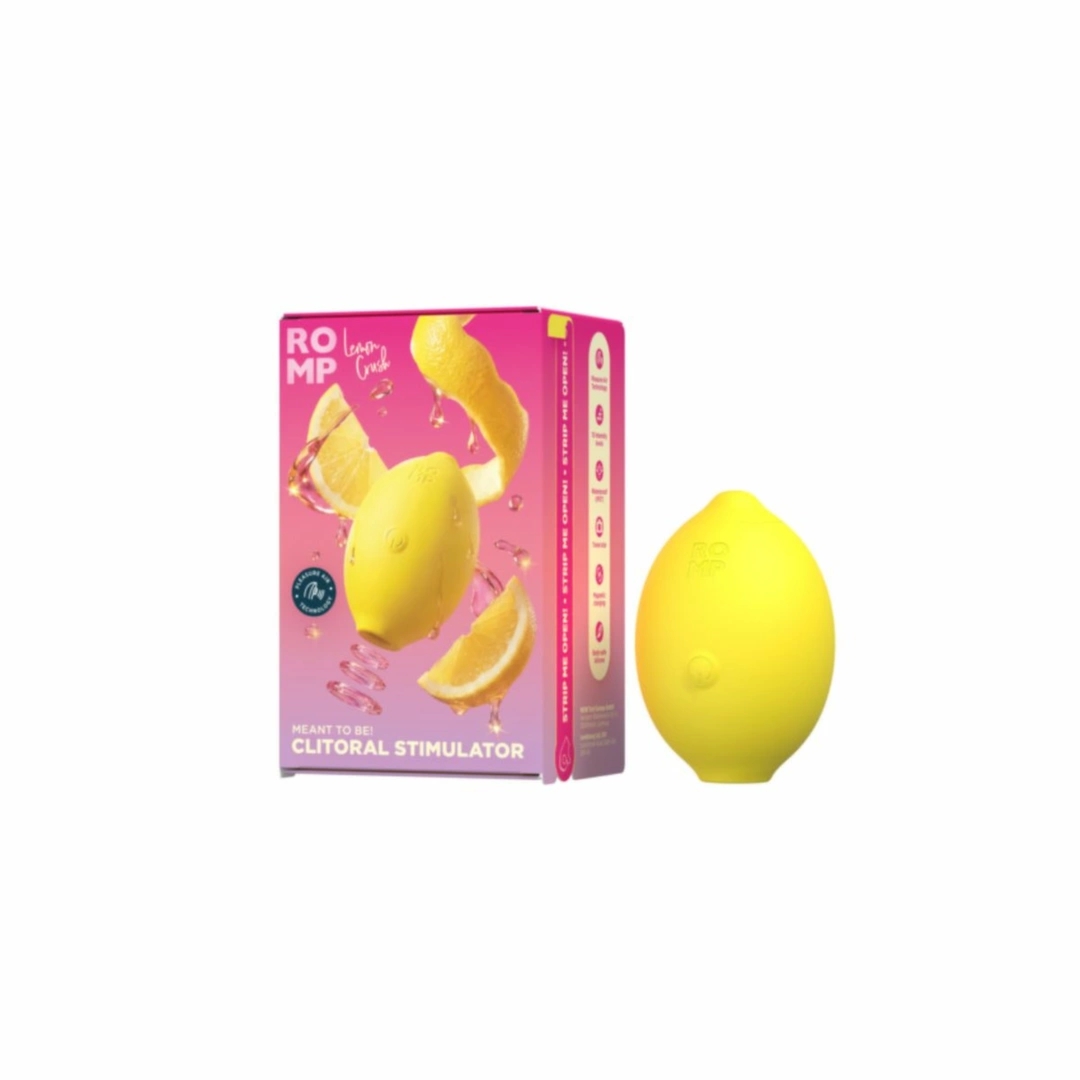 ROMP Lemon Crush Air Pulse kompaktowa maszyna intymna żółta, 10 poziomów, IPX7, USB