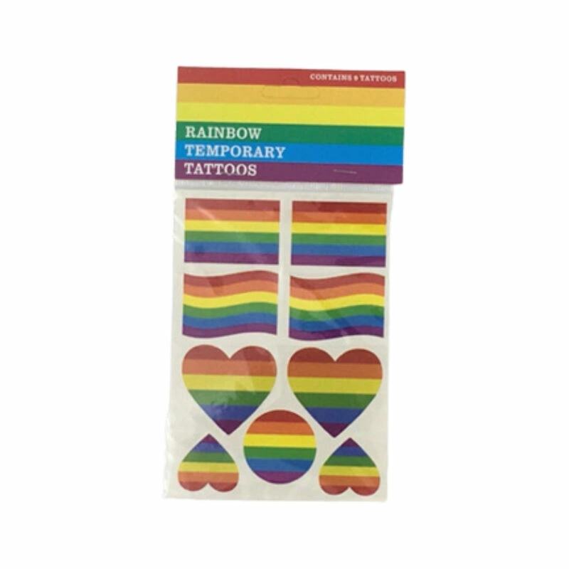 PRIDE Diablo Picante – tatuaże okolicznościowe z flagą tęczową LGBT, 1 arkusz