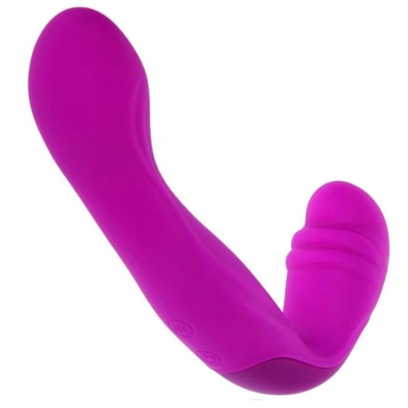 Pretty Love Beau – liliowa uprząż intymna bez pasków, silikon medyczny, 3 silniki, 30 trybów, USB