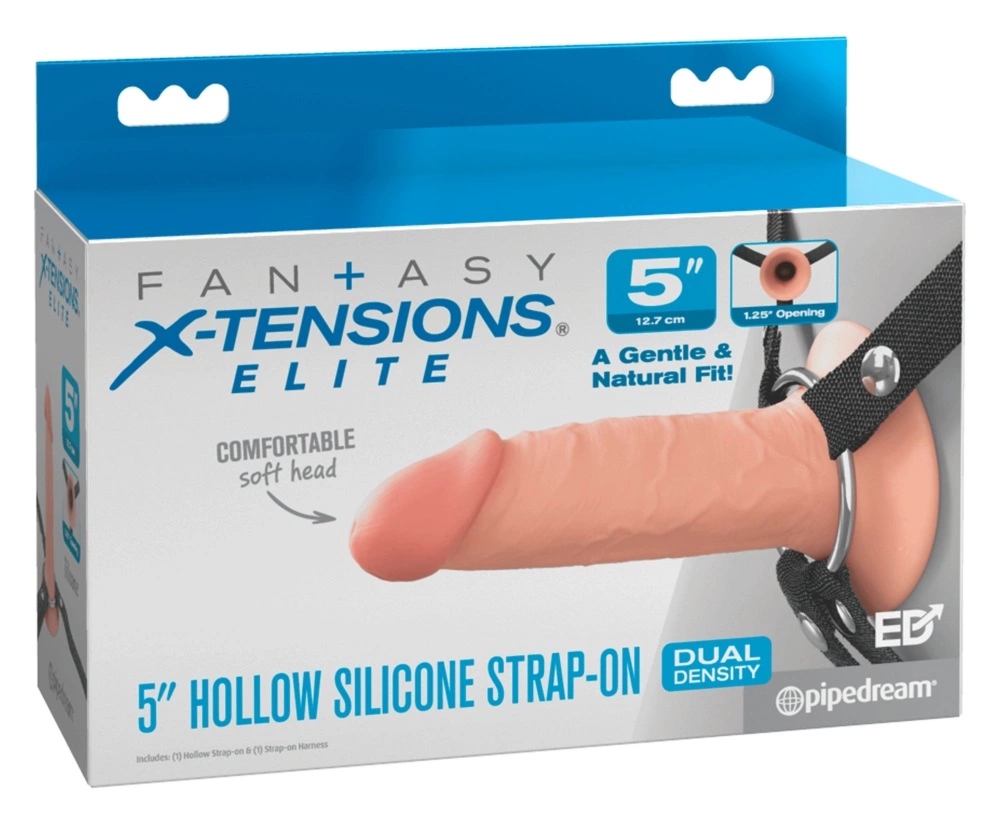 Fantasy X-TENSIONS FXTE 5" Pas Intymny Hollow Strap-On lekki model z regulacją