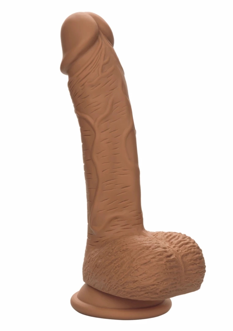 CalExotics Dual Density Silicone Stud 6.25" anatomiczny, silikonowy, z przyssawką, dual density