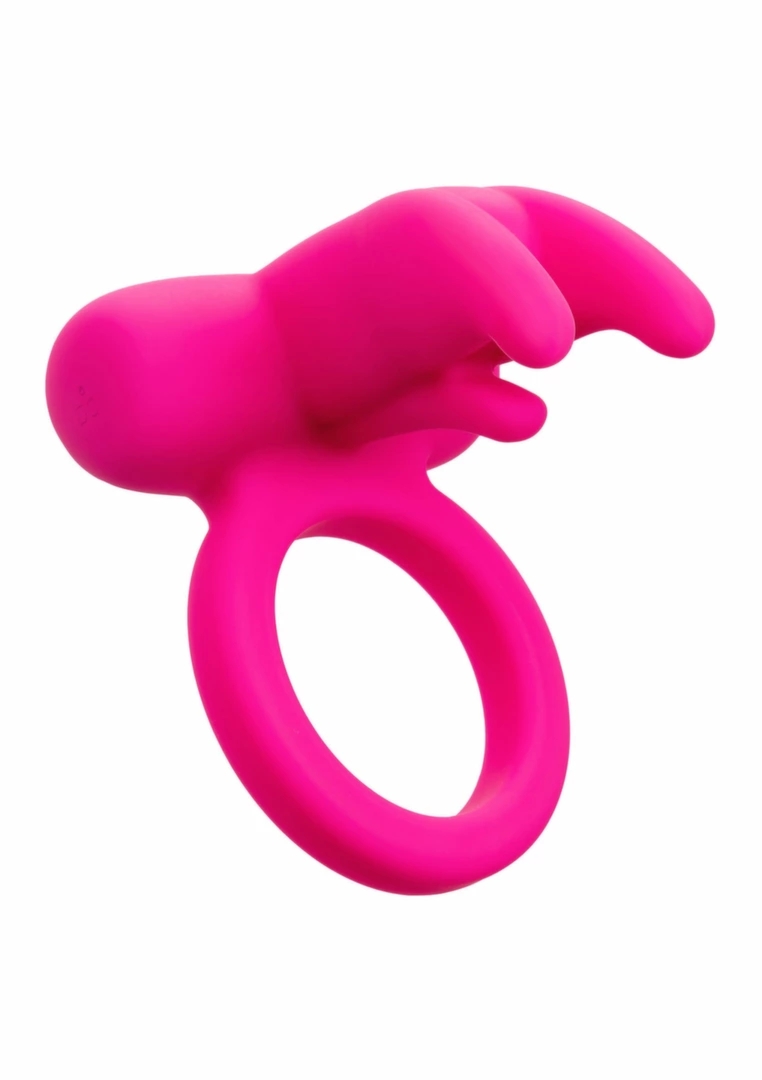 CalExotics Triple Clit Flicker Recharge silikonowy pierścień wibracyjny, 7 trybów, pilot, USB