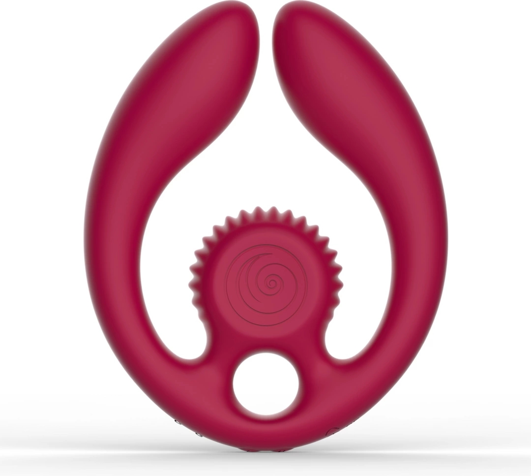 SVibe GIZI Duo Burdeos, anatomiczny stymulator podwójny dla par z pilotem