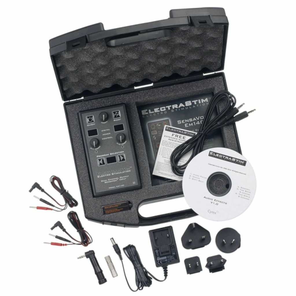 ElectraStim SensaVox EM140 elektrostymulator dwukanałowy audio, 99 poziomów, LCD