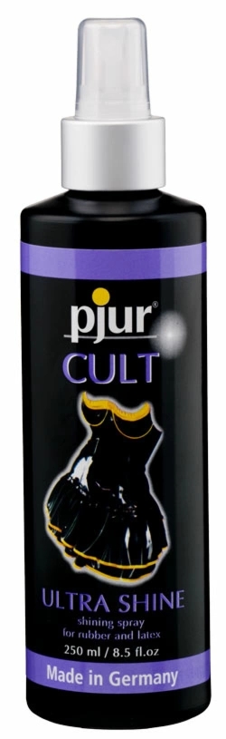 Pjur Cult Ultra Shine 250 ml – spray do nabłyszczania i ochrony lateksu, gumy i skóry