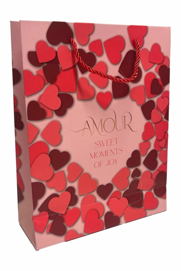 Dreamtoys AMOUR GIFT WRAPPING PACK – zestaw prezentowy na Walentynki, torba, pocztówki, balon, 23x28x8cm