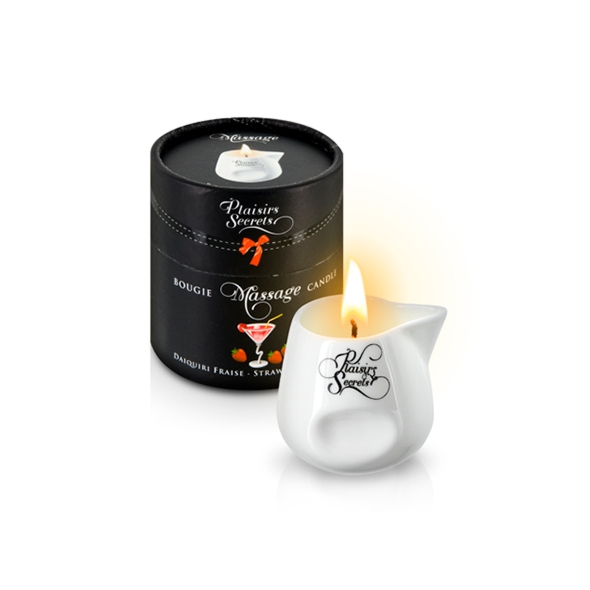 Sexshop - Plaisirs Secrets Massage Candle Truskawkowe Daiquiri - Zapachowa świeca do masażu