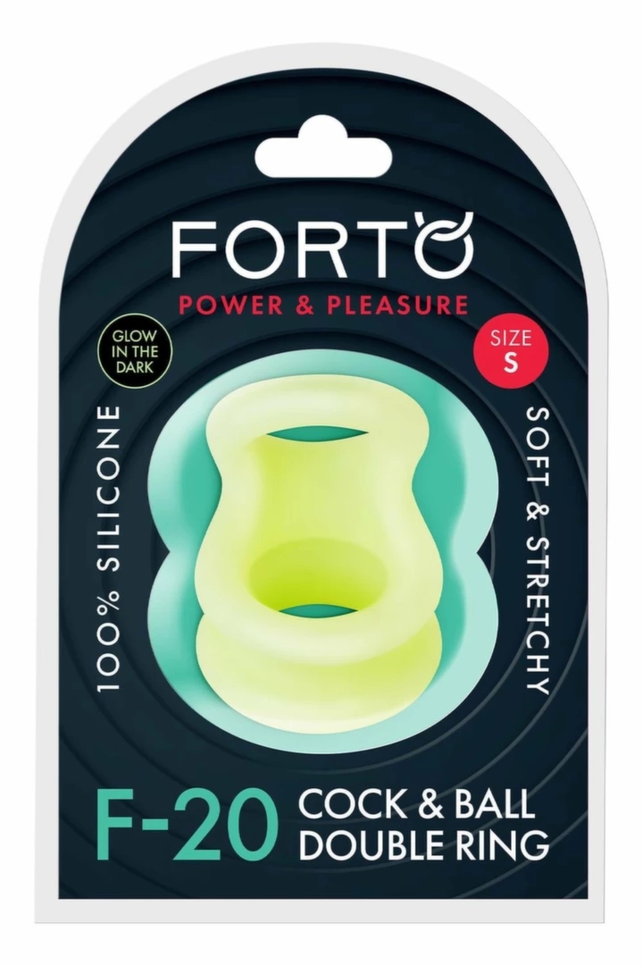 FORTO F-20 Balls Stretcher Small Glow silikonowy pierścień rozciągliwy świecący