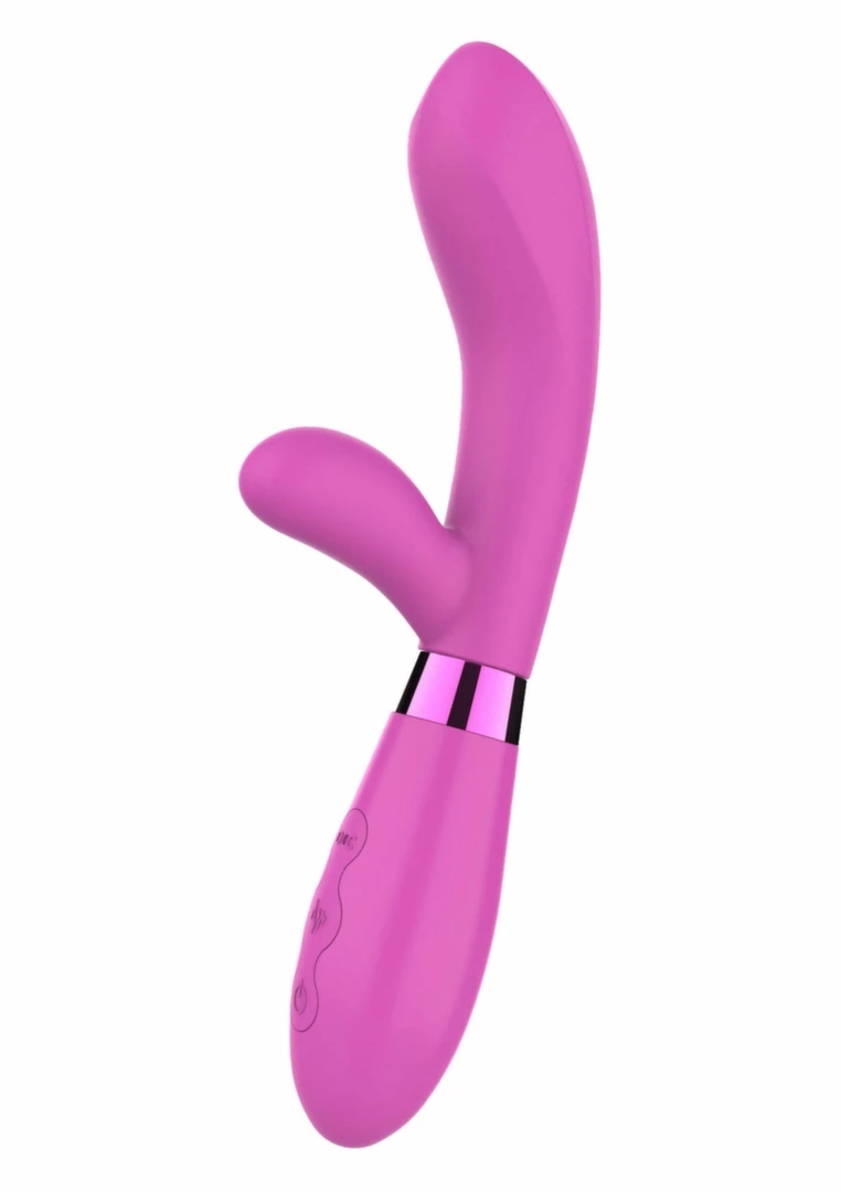 TOYJOY Jingle Fiesta Vibrator – silikonowy model z dwoma systemami wibracji, 7 trybów, fioletowy