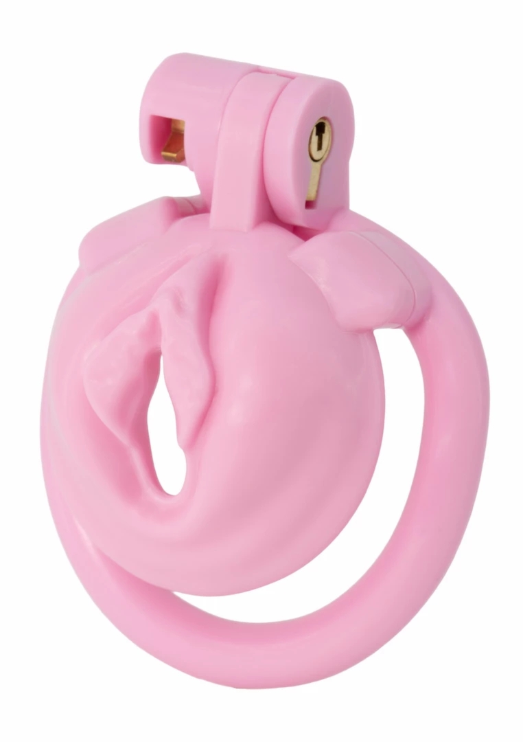 HIDDEN DESIRE Sissy Trainer Cock Lock X-Short – system blokujący, płaska konstrukcja z 4 pierścieniami
