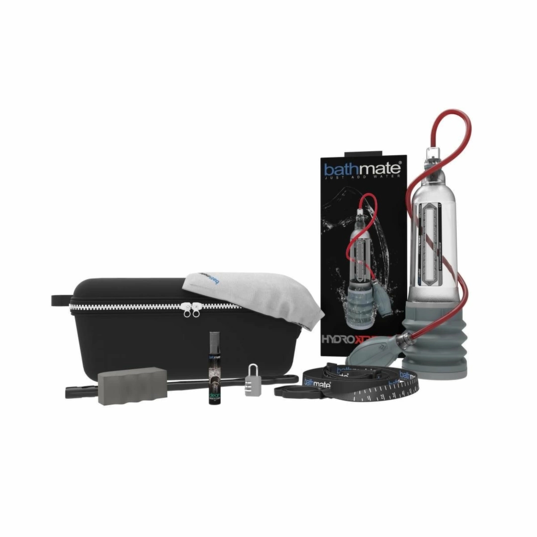Bathmate HydroXtreme 9 Clear – zaawansowany system hydroterapii XL z akcesoriami
