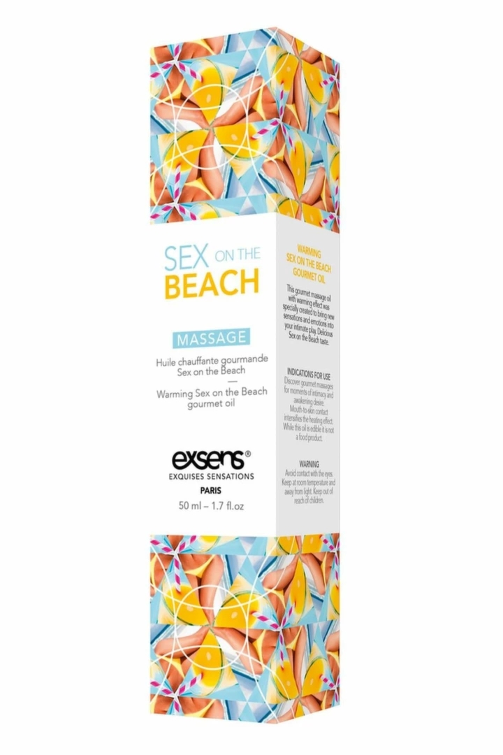 EXSENS Warming Massage Oil Sex on the Beach 50ml – rozgrzewający olejek owocowy
