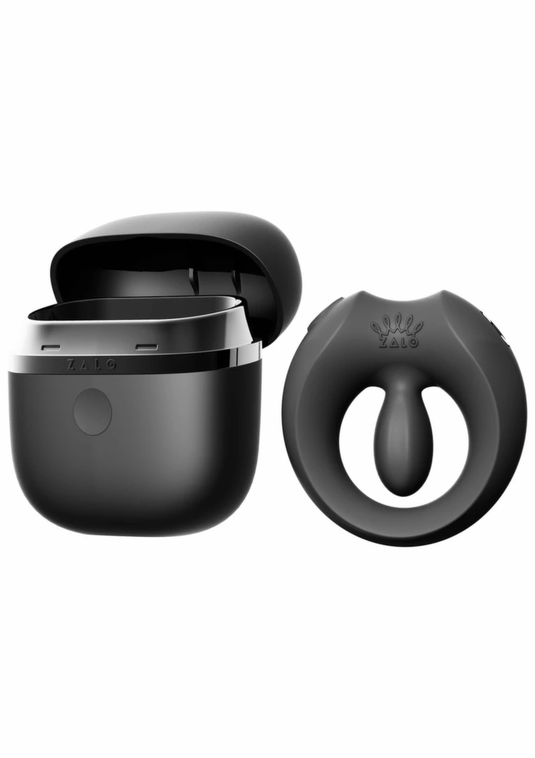 Zalo Apis Vibrating Couples Ring – silikonowy pierścień z aplikacją Bluetooth, etui ładowarka