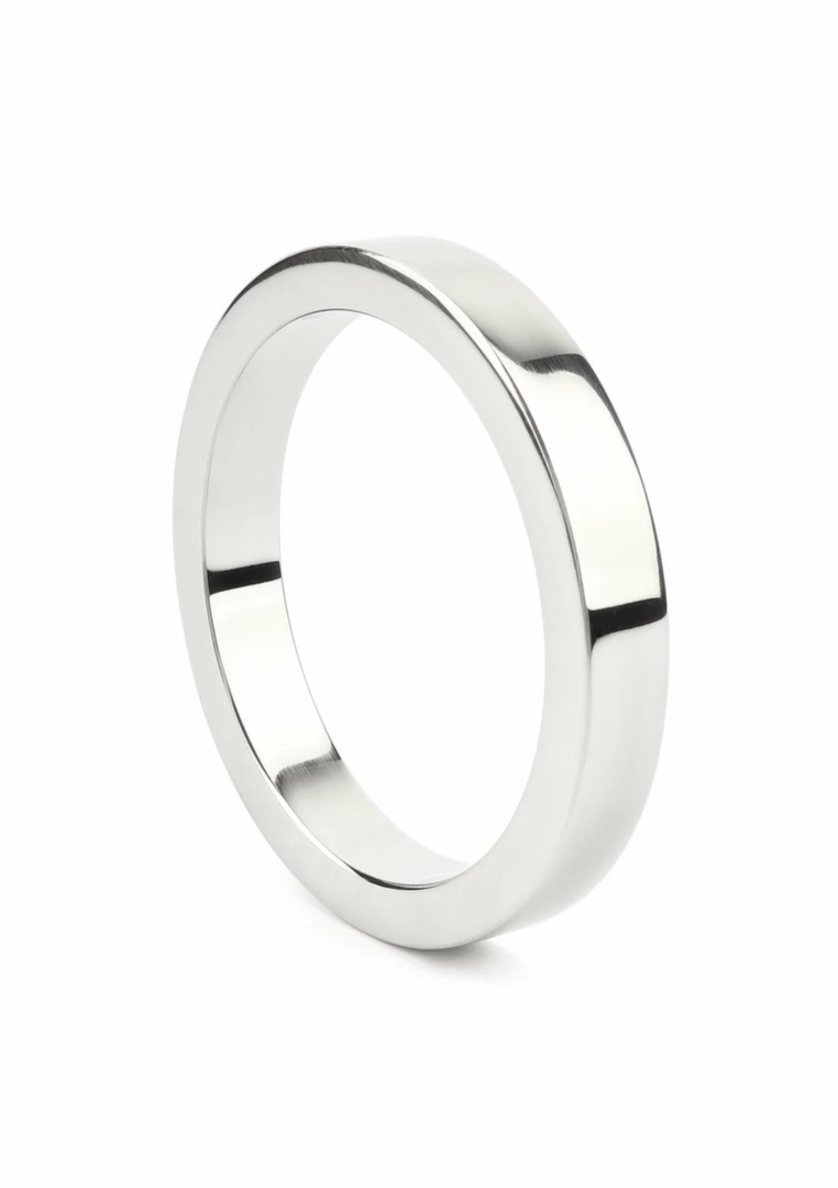 Mr. Steel Premium C-Ring stalowy 8mm x 45mm, minimalistyczny, polerowana powierzchnia