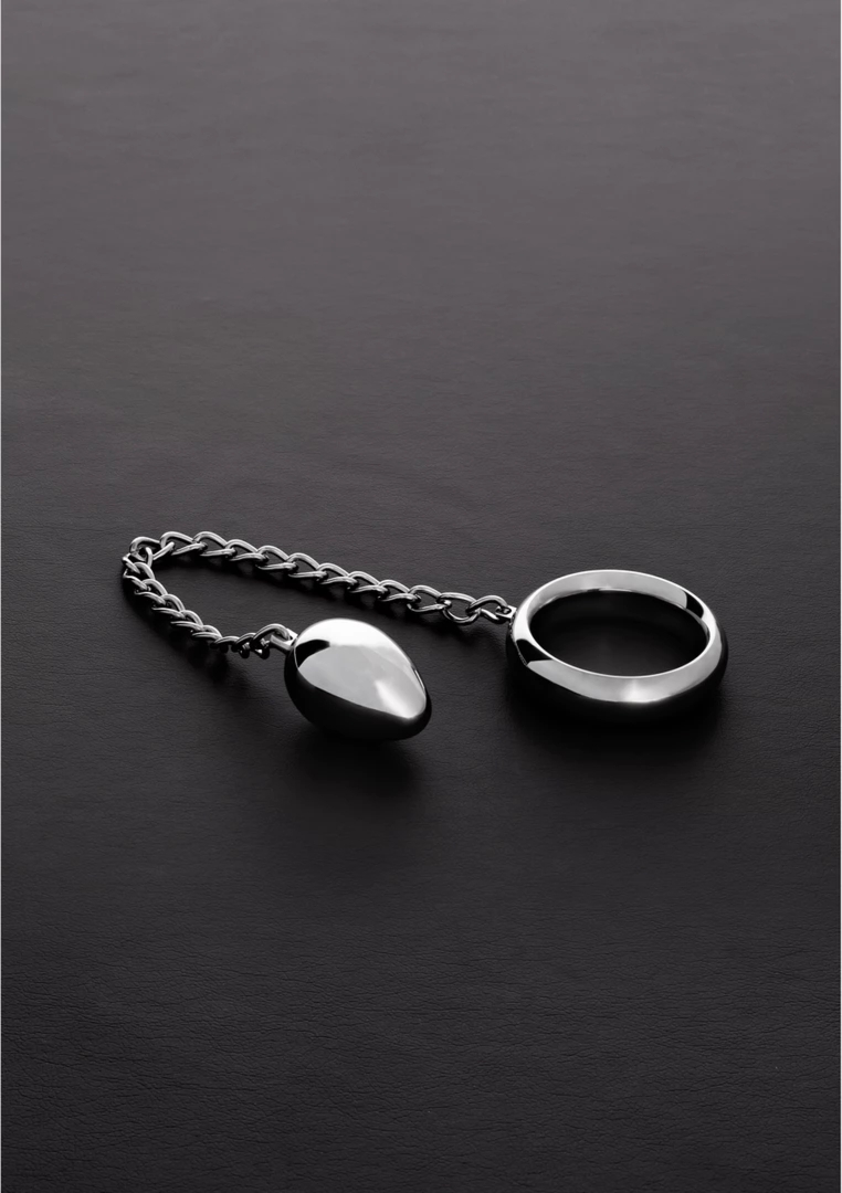 Steel Donut – pierścień intymny z łącznikiem 40/30 mm, stal nierdzewna