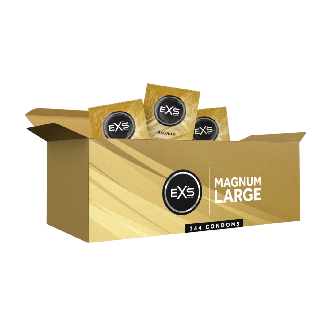 EXS Magnum 144 szt. prezerwatywy lateksowe, powiększony rozmiar 60 mm