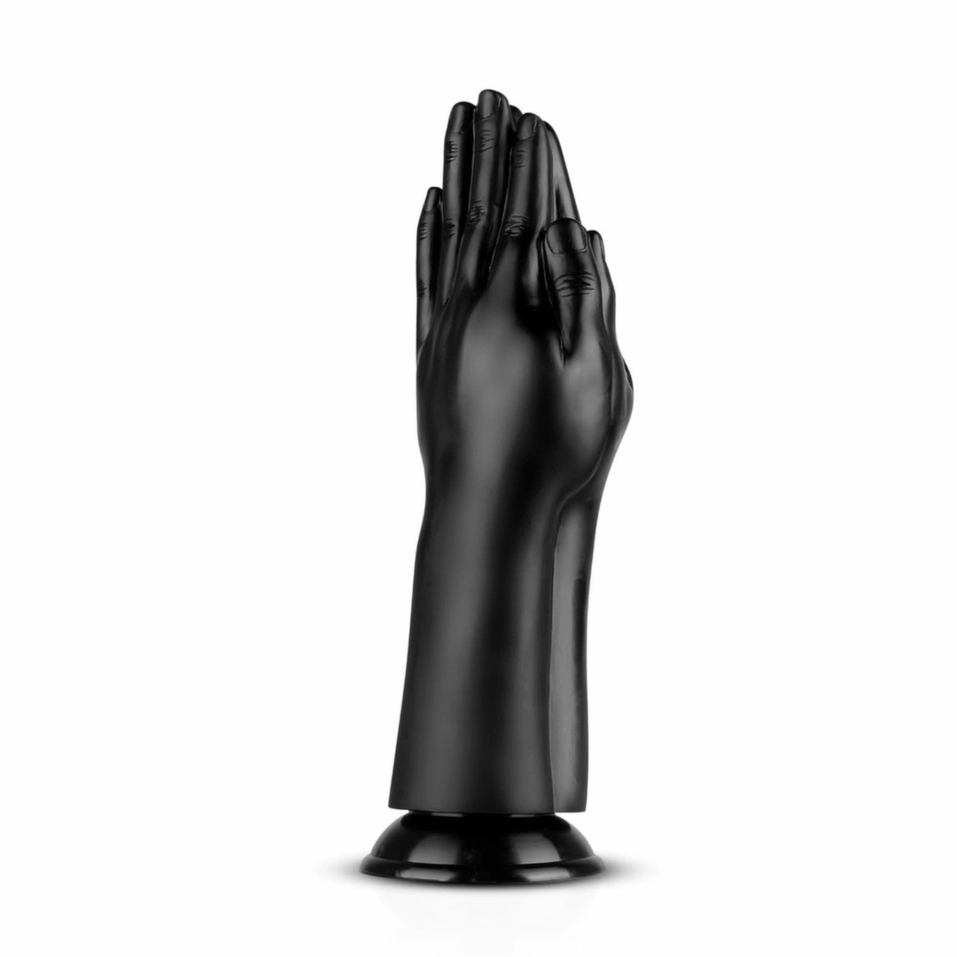 BUTTR Double Trouble Plug – anatomiczny model z przyssawką, czarny XL, podwójna forma
