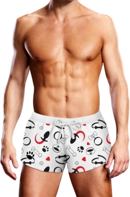 Prowler Bokserki kąpielowe GAYWATCH XL czarno-czerwone, szybkoschnące