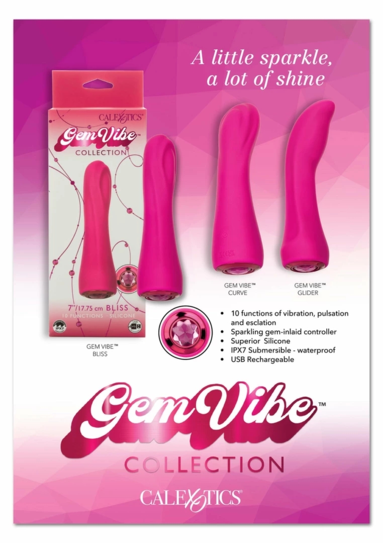 CalExotics Gem Vibe – karta ekspozycyjna POS do prezentacji modelu na półce