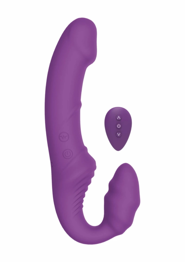 ToyJoy Nymphea Strapless Strapon bezpaskowy wibrator dla par z pilotem USB, 3 silniki