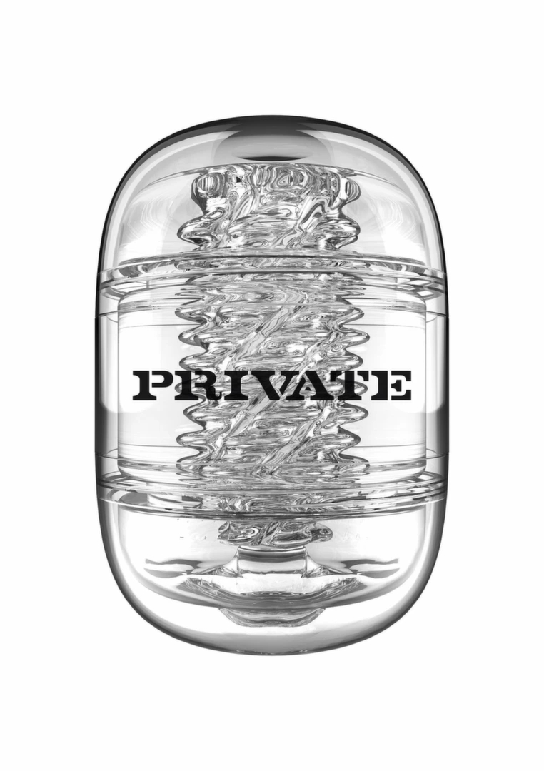 PRIVATE Clear Shot – dwustronna maszyna intymna, transparentna obudowa, 21 cm, TPE