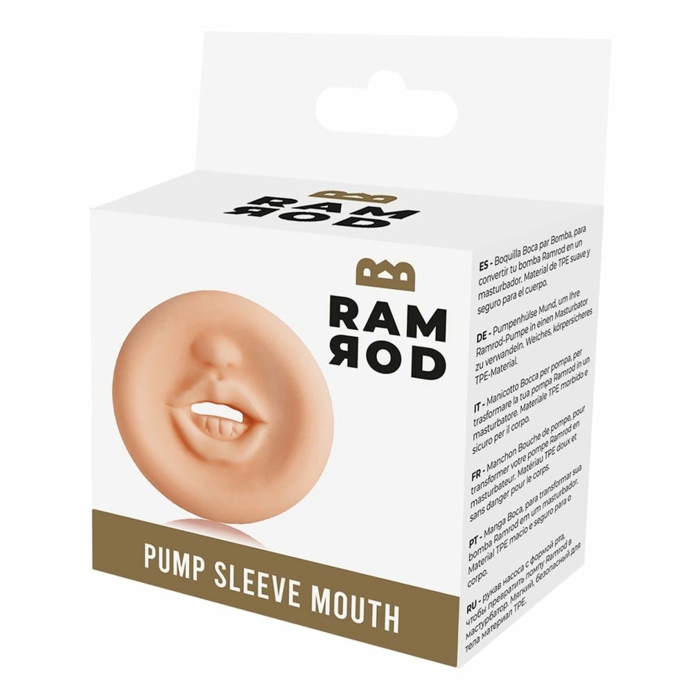 RAMROD Pump Sleeve Mouth – anatomiczna nakładka TPE do pomp prożniowych, przezroczysta