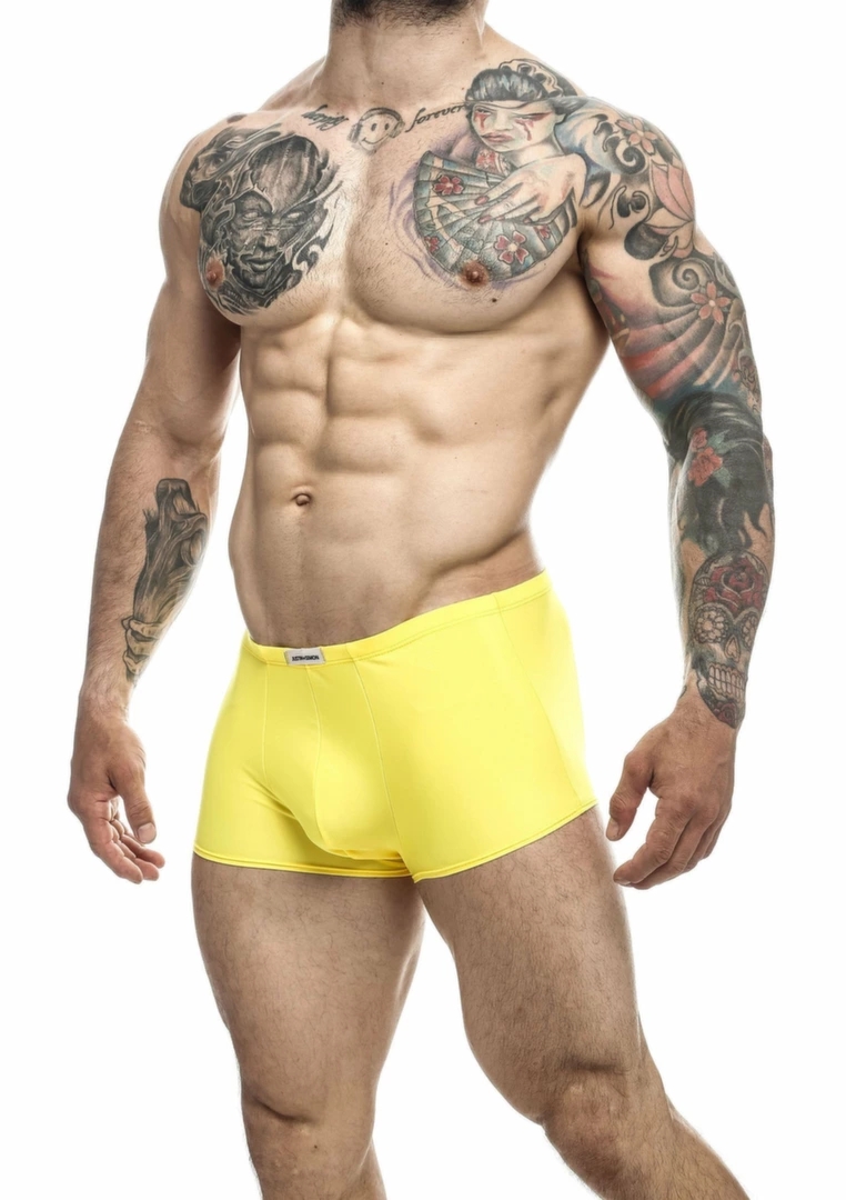 Justin+Simon Classic Boxer męskie szorty kąpielowe XL, szybkoschnące, czarne, anatomiczny krój