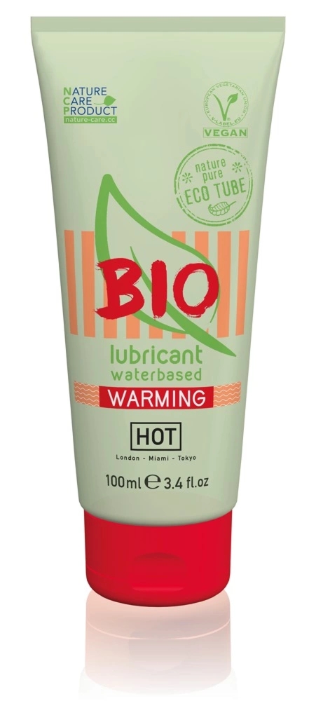 HOT Bio Wodny Żel Nawilżający Rozgrzewający 100ml – wegański, naturalny skład