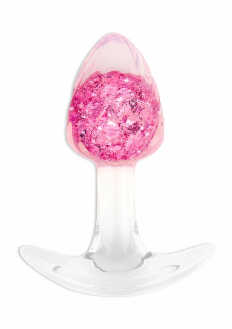 ToyJoy Crystal Plug Small – silikonowy model z kryształową kulą, rozmiar S, przezroczysty