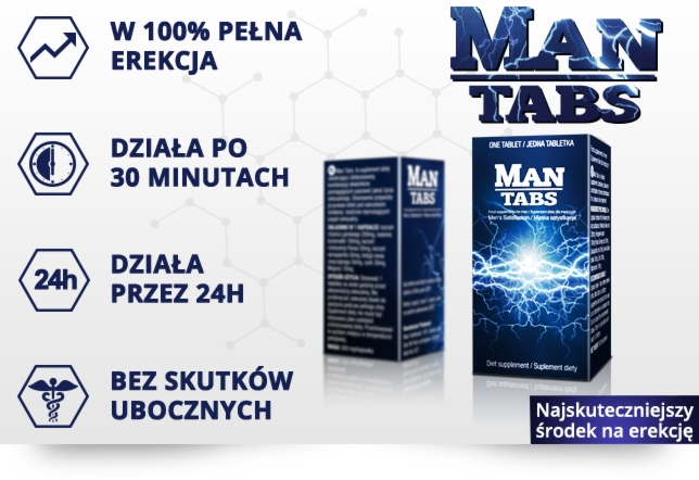 Sexshop - Tabletki hit na erekcję Man Tabs 1 kapsułka - online