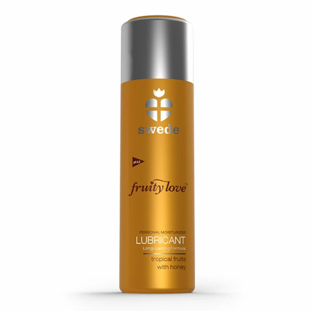 Swede Fruity Love Lubrykant Tropical Fruit & Honey 100ml, wodna formuła, tropikalny zapach