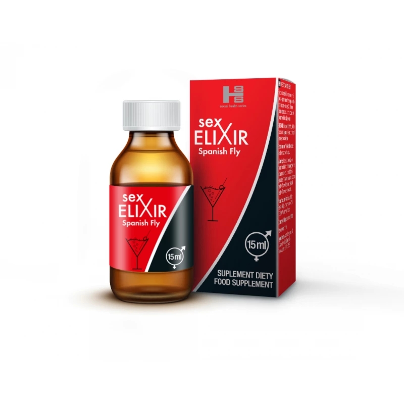 SHS Sex Elixir 15ml – suplement diety dla par, neutralny smak, krople do napojów
