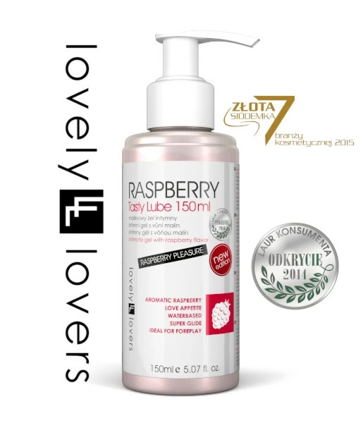 Lovely Lovers Raspberry Żel intymny 150ml – efekt subtelnego ciepła, aromat malinowy, wodna formuła