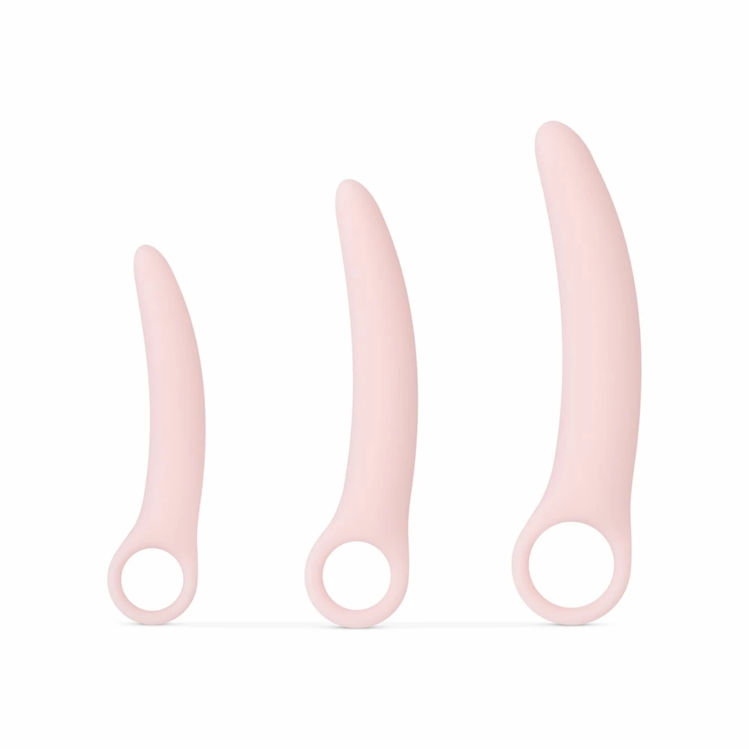 Teazers Dilator Set 3 silikonowe aplikatory, stopniowane rozmiary, różowy
