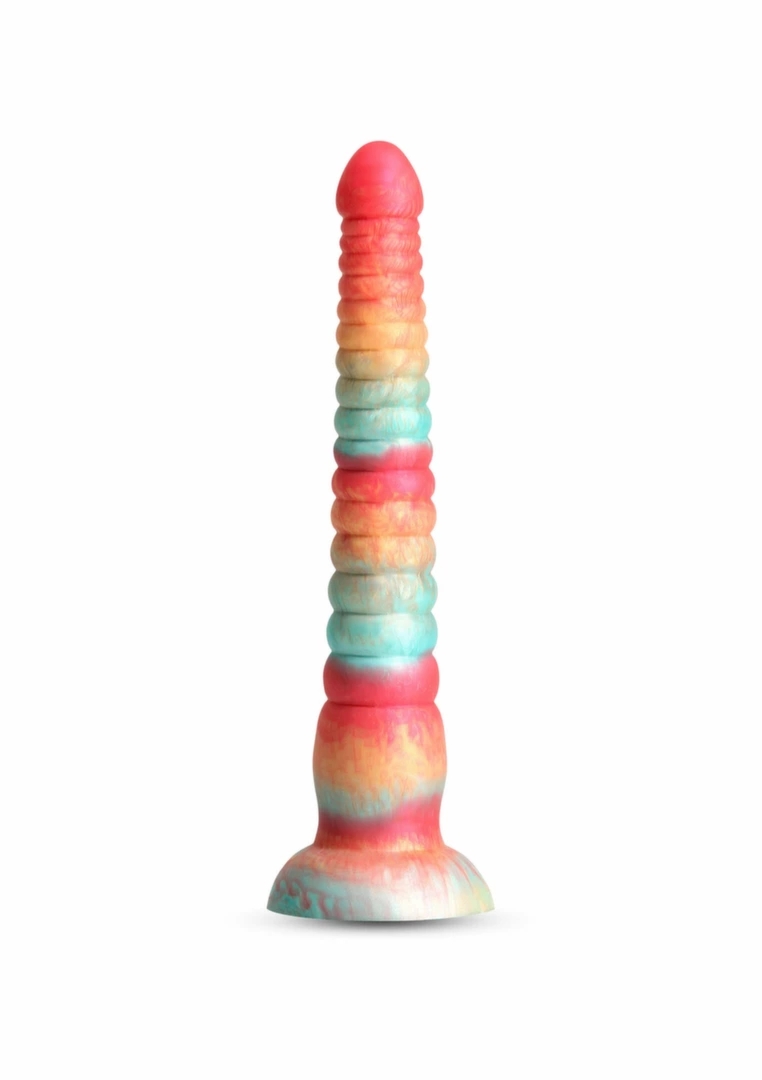 Colours Stacked 9 inch trojkolorowy model silikon premium 23 cm satynowa tekstura
