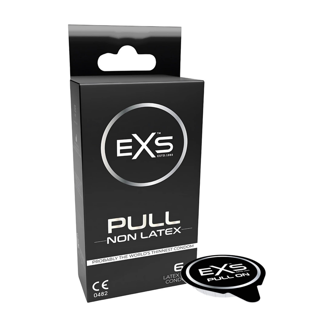 EXS Pull Prezerwatywy Bezlateksowe 6 szt. Ultra Cienkie, System Strip, hipoalergiczne