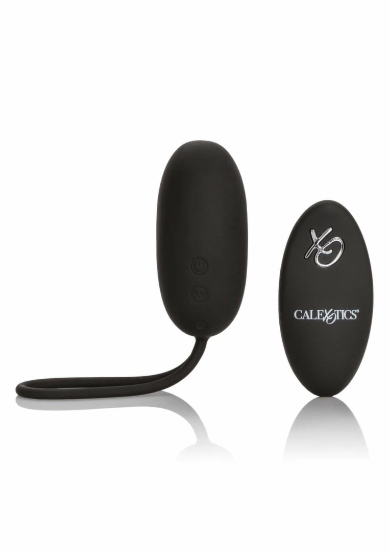 CalExotics Remote Rechargeable Egg – silikonowy model z pilotem, 12 trybów, fioletowy, USB