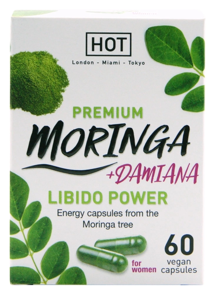 HOT BIO Moringa Libido Caps 60 kapsułek – suplement dla kobiet, moringa, wegańska formuła