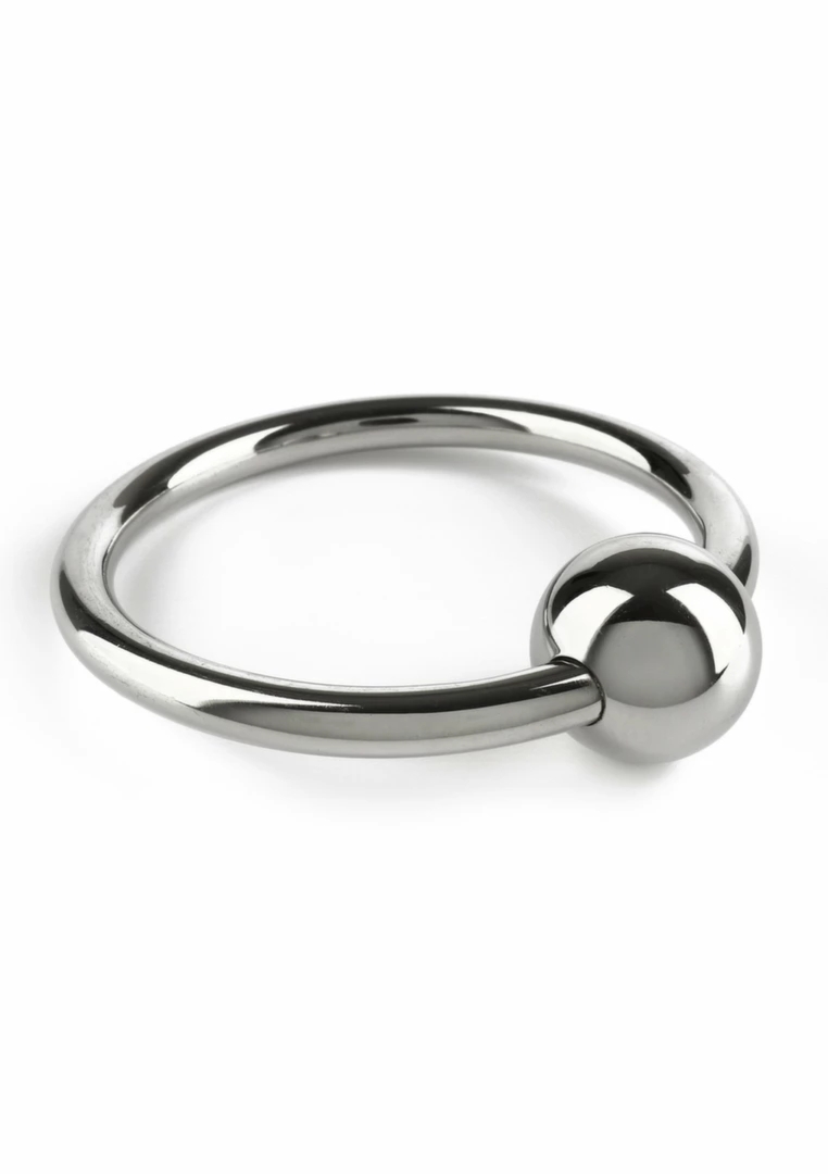 Mr. Steel Ball Closure C-Ring 55mm stalowy pierścień z kulką, minimalistyczny, stal nierdzewna