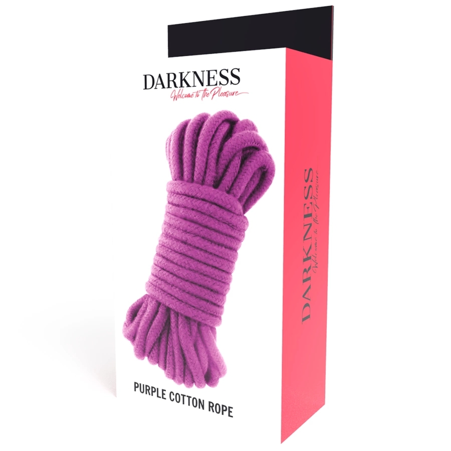Darkness Lina Japońska 10m Bawełna Fioletowa, wytrzymała lina bondage
