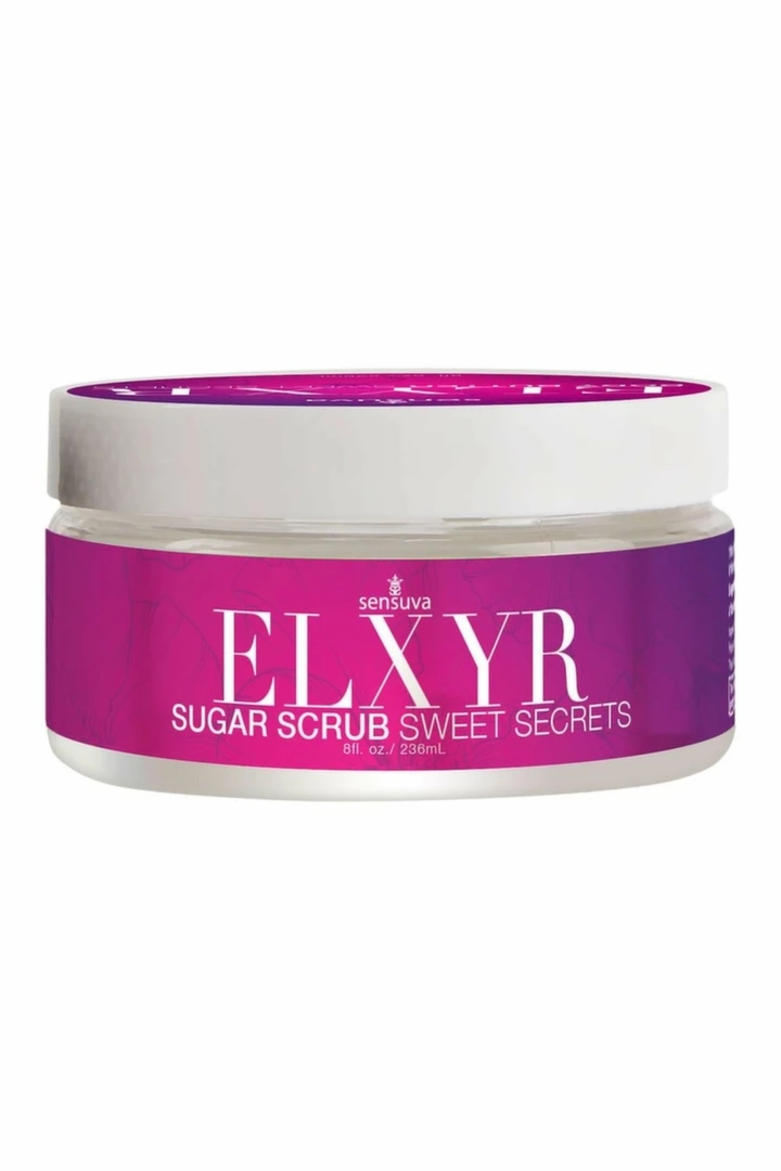 Sensuva Sugar Scrub Sweet Secrets 236ml – odżywczy peeling cukrowy do stóp, granat