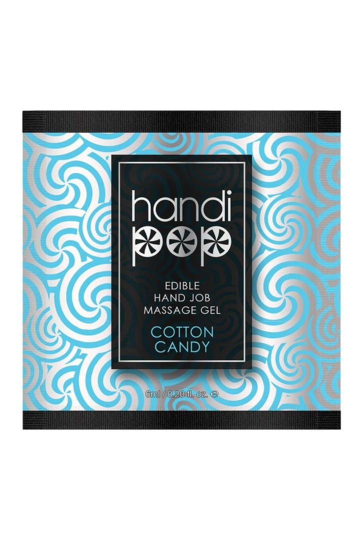 Sensuva HandiPop jadalny żel do masażu dłoni Cotton Candy 6 ml, słodki aromat