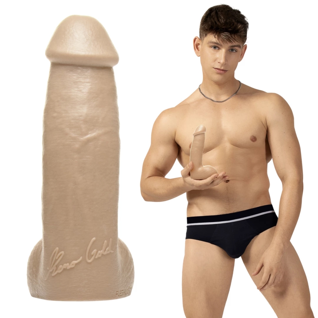 Fleshjack Boys Reno Gold 19 cm – anatomiczny model SuperSkin, kolekcja Fleshjack Boys