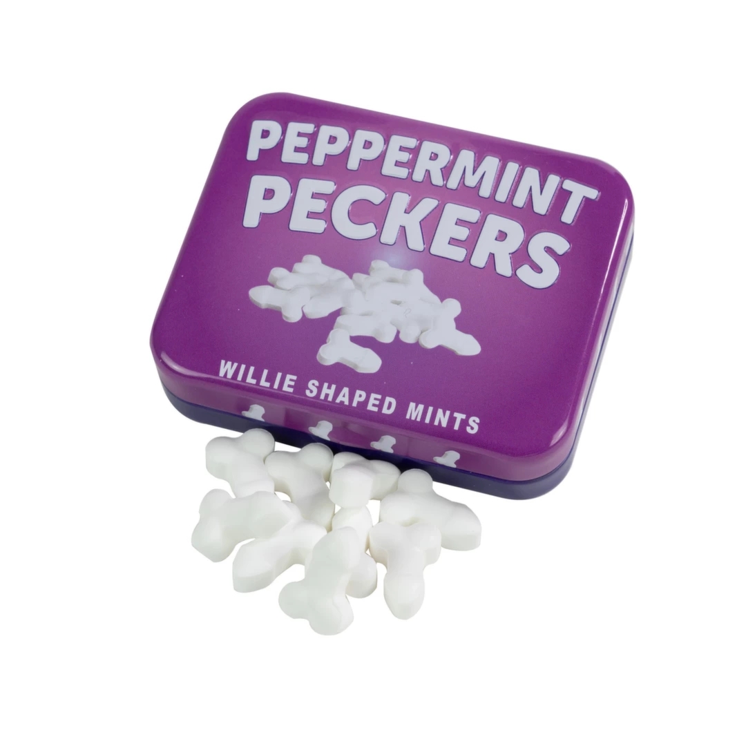 Candyprints Peppermint Peckers Mini miętowe cukierki w metalowym opakowaniu 45g, oryginalny gadżet