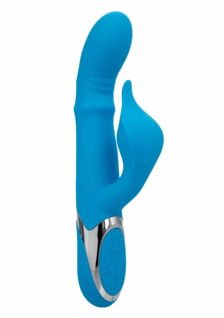 CalExotics Enchanted Beaded Power G Vibrator silikonowy, wodoodporny, fioletowy, 12 wibracji, 4 ruchy